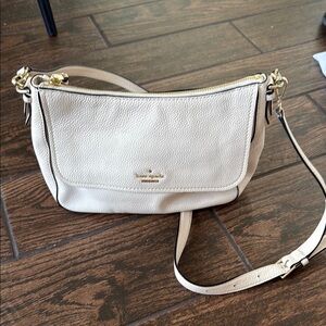 Kate Spade Cream Crossbody Bag with Adjustable Strap